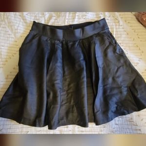 Torrid Faux Leather Circle Skater Skirt Black Size 00